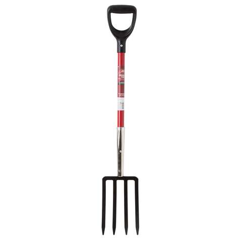 Ace 4 Tine Steel Spading Fork 30 in. Fiberglass Handle