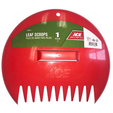 Ace 12.5 in. 11 Tine Poly Leaf Scoop