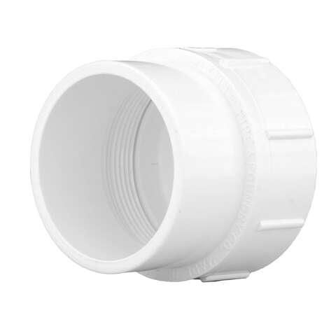 Charlotte Pipe Schedule 40 1-1/2 in. Spigot X 1-1/2 in. D FPT PVC Cleanout Adapter 1 pk