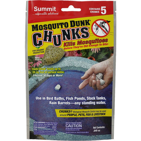 Summit Mosquito Dunk Insect Killer Solid 5 pk, Pack of 12