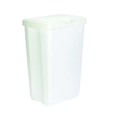 Rubbermaid 13.25 gal White Plastic Spring Top Wastebasket, Pack of 6