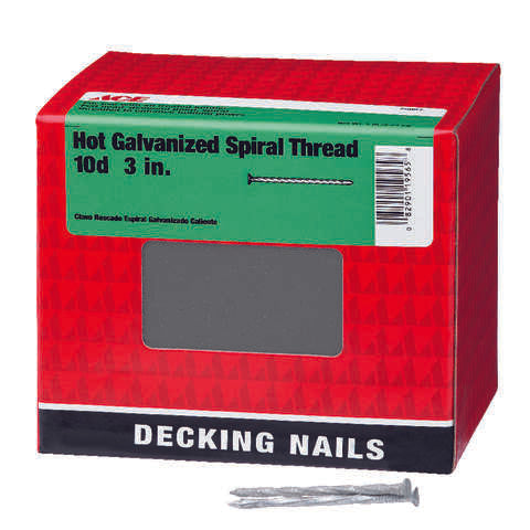 Ace 10D 3 in. Deck Hot-Dipped Galvanized Steel Nail Flat Head 5 lb