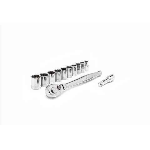 Crescent 3/8 in. drive SAE 12 Point Socket Wrench Set 11 pc