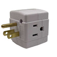 Ace Grounded 3 outlets Cube Adapter 1 pk