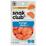 Snak Club Orange Slices Gummi Candy 3.5 oz Bagged, Pack of 12