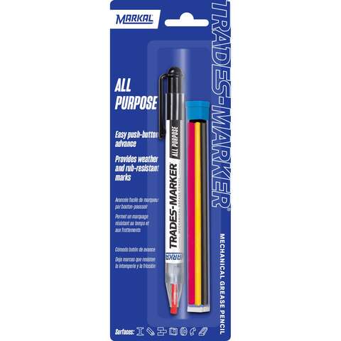 Markal Trades Marker Assorted Medium Tip Markers 4 pk, Pack of 6