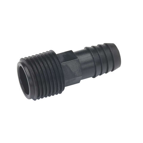 B&K 1/2 in. Barb each X 1/2 in. D MPT Plastic Adapter 1 pk