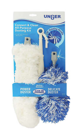 Unger Connect & Clean Microfiber Duster Kit 15 in. L 2 pk