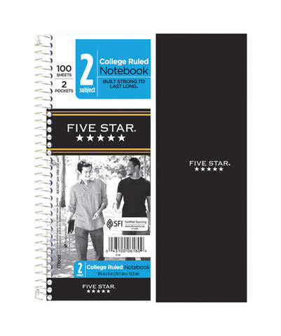 Mead 6 in. W X 9-1/2 in. L College Ruled Spiral Assorted Notebook, Pack of 12