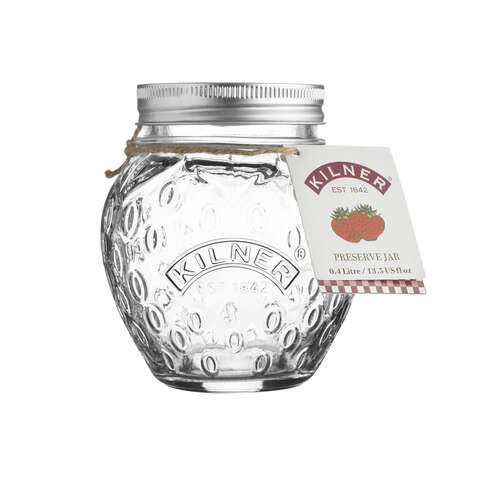 Kilner Strawberry Regular Mouth Preserve Jar 13.5 oz 1 pk, Pack of 6