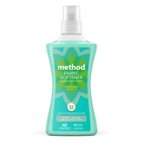 Method Beach Sage Scent Fabric Softener Liquid 53.5 oz 1 pk, Pack of 4