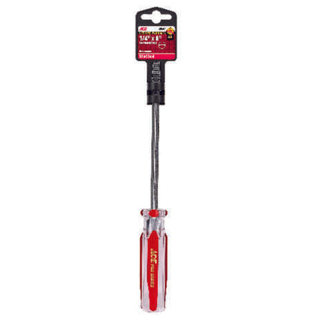 Ace 1/4 in. X 6 in. L Slotted Screwdriver 1 pc, Pack of 3