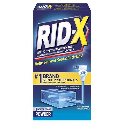 RID-X Powder Septic System Treatment 9.8 oz, Pack of 12