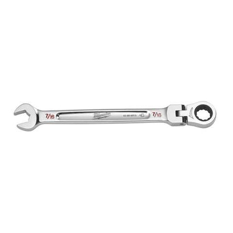 Milwaukee 7/16 in. X 7/16 in. 12 Point SAE Flex Head Combination Wrench 6.75 in. L 1 pc