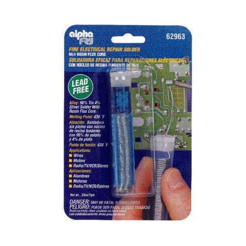 Alpha Fry 0.25 oz Lead-Free Repair Solder 0.03 in. D Tin/Silver 1 pc