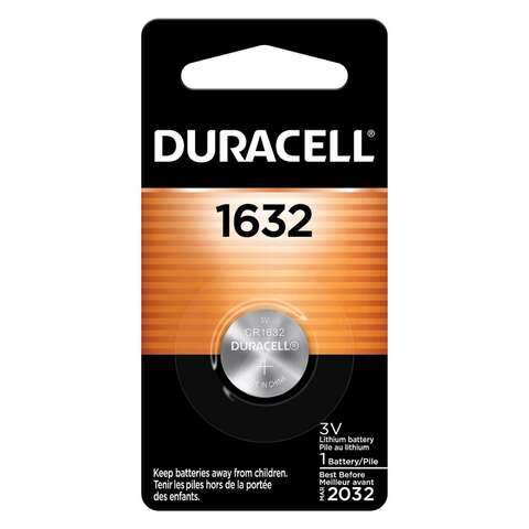 Duracell Lithium Coin 1632 3 V 137 mAh Medical Battery 1 pk, Pack of 6