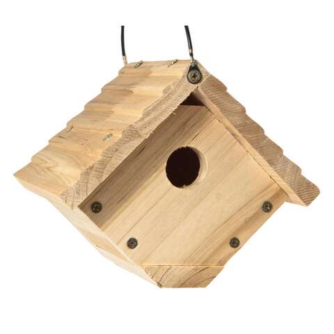 Audubon 6.25 in. H X 6.8 in. W X 7.13 in. L Red Cedar Bird House