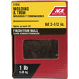 Ace 8D 2-1/2 in. Finish/Trim Bright Steel Nail Brad Head 1 lb