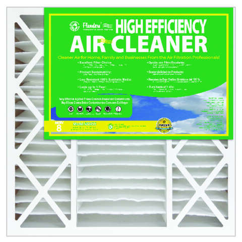 AAF Flanders 20 in. W X 25 in. H X 4-1/2 in. D Synthetic 8 MERV Pleated Air Filter 1 pk, Pack of 2