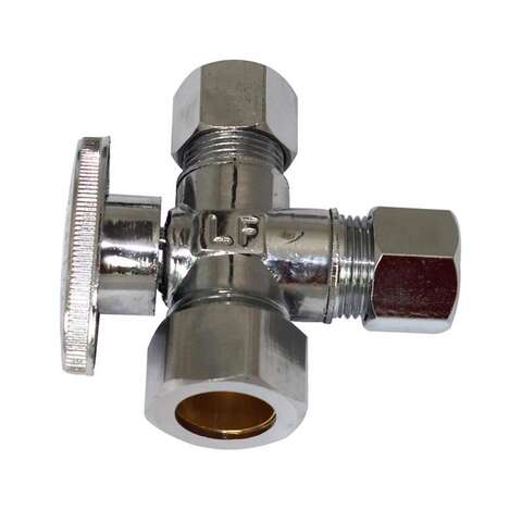 Ace 5/8 in. FPT X 1/2 in. Brass Shut-Off Valve