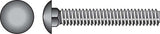 HILLMAN 5/16 in. X 4 in. L Stainless Steel Carriage Bolt 25 pk