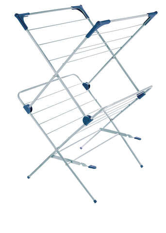 Polder 37.5 in. H X 23.5 in. W X 21.25 in. D Plastic/Steel Accordian Collapsible Clothes Drying Rack