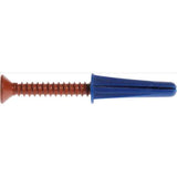 HILLMAN 0.4 in. D X 1 in. L Plastic Flat Head Conical Anchor 4 pk, Pack of 10