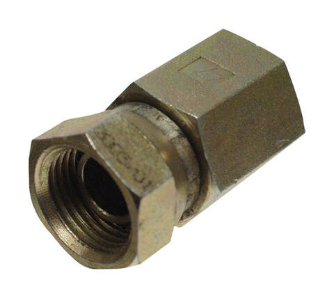 Apache Steel 1/2 in. D X 1/2 in. D Hydraulic Adapter 1 pk