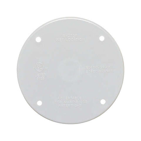 Sigma Engineered Solutions Round Plastic 4.29 in. H X 4.29 in. W Flat Box Cover