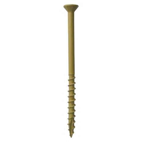 Grip-Rite PrimeGuard Plus No. 9 wire X 3 in. L Tan Star Flat Head Deck Screws 25 lb