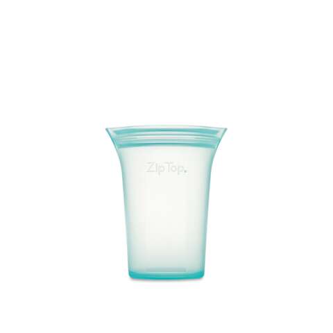 Zip Top 8 oz Teal Storage Cup 1 pk