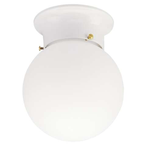 Westinghouse 7.25 in. H X 6 in. W X 6 in. L White Ceiling Fixture