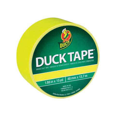 Duck 1.88 in. W X 15 yd L Yellow Solid Duct Tape