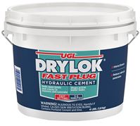Drylok Fast Plug Series 00917 Hydraulic Cement, Gray, Powder, 4 lb