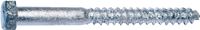 Midwest Fastener 05595 Lag Screw, 1/2-6 Thread, 3-1/2 in OAL, 2 Grade, Galvanized Steel, SAE Measuring