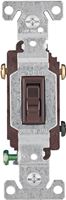 Eaton Wiring Devices 1303-7B Toggle Switch, 15 A, 120 V, Polycarbonate Housing Material, Brown