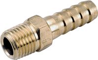 Anderson Metals 129 Series 757001-0304 Hose Adapter, 3/16 in, Barb, 1/4 in, MPT, Brass, Pack of 5