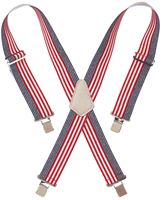 CLC Tool Works Series 110USA Work Suspender, Elastic, Blue/Red/White
