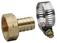 Nelson 854544-1001 Hose Repair Coupler, 3/4 in, Female, Brass, For: 3/4 in Garden Hose, Pack of 10