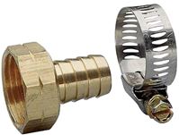 Nelson 854514-1001 Hose Repair Coupler, 5/8 in, Female, Brass, For: 5/8 in Garden Hose, Pack of 10