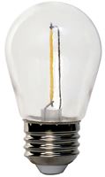 Feit Electric S14/822/FILED/4 LED Replacement Bulb, Decorative, S14 Lamp, 11 W Equivalent, E26 Lamp Base, Pack of 6