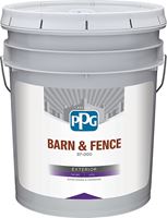 PPG GLBFEX10WH05 Exterior Latex, Flat, White, Liquid, 5 gal