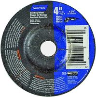 Norton 66252842014 Grinding Wheel, 4 in Dia, 1/8 in Thick, 5/8 in Arbor, 24 Grit, Extra Coarse, Aluminum Oxide Abrasive