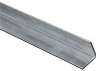 Stanley Hardware 4010BC Series N179-978 Angle Stock, 1-1/4 in L Leg, 72 in L, 0.12 in Thick, Steel, Galvanized