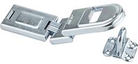 National Hardware N226-512 Safety Hasp, 9-27/32 in L, 1-19/32 in W, Steel, Zinc, 5/16 in Dia Shackle