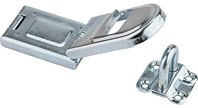 National Hardware N226-510 Hinged Safety Hasp, 8-7/32 in L, 1-13/16 in W, Steel, Zinc, 5/16 in Dia Shackle
