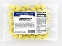 Family Choice 1106 Lemon Drop Candy, 1.5 oz, Pack of 12