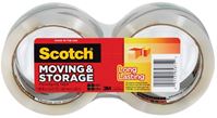 Scotch 3650-2 Packaging Tape, 54.6 yd L, 1.88 in W, Polypropylene Backing, Clear