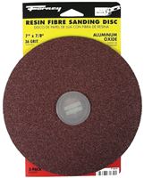 Forney 71654 Sanding Disc, 7 in Dia, 7/8 in Arbor, Coated, 36 Grit, Extra Coarse, Aluminum Oxide Abrasive