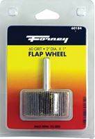Forney 71688 Flap Wheel, 2 in Dia, 1 in Thick, 1/4 in Arbor, 60 Grit, Aluminum Oxide Abrasive